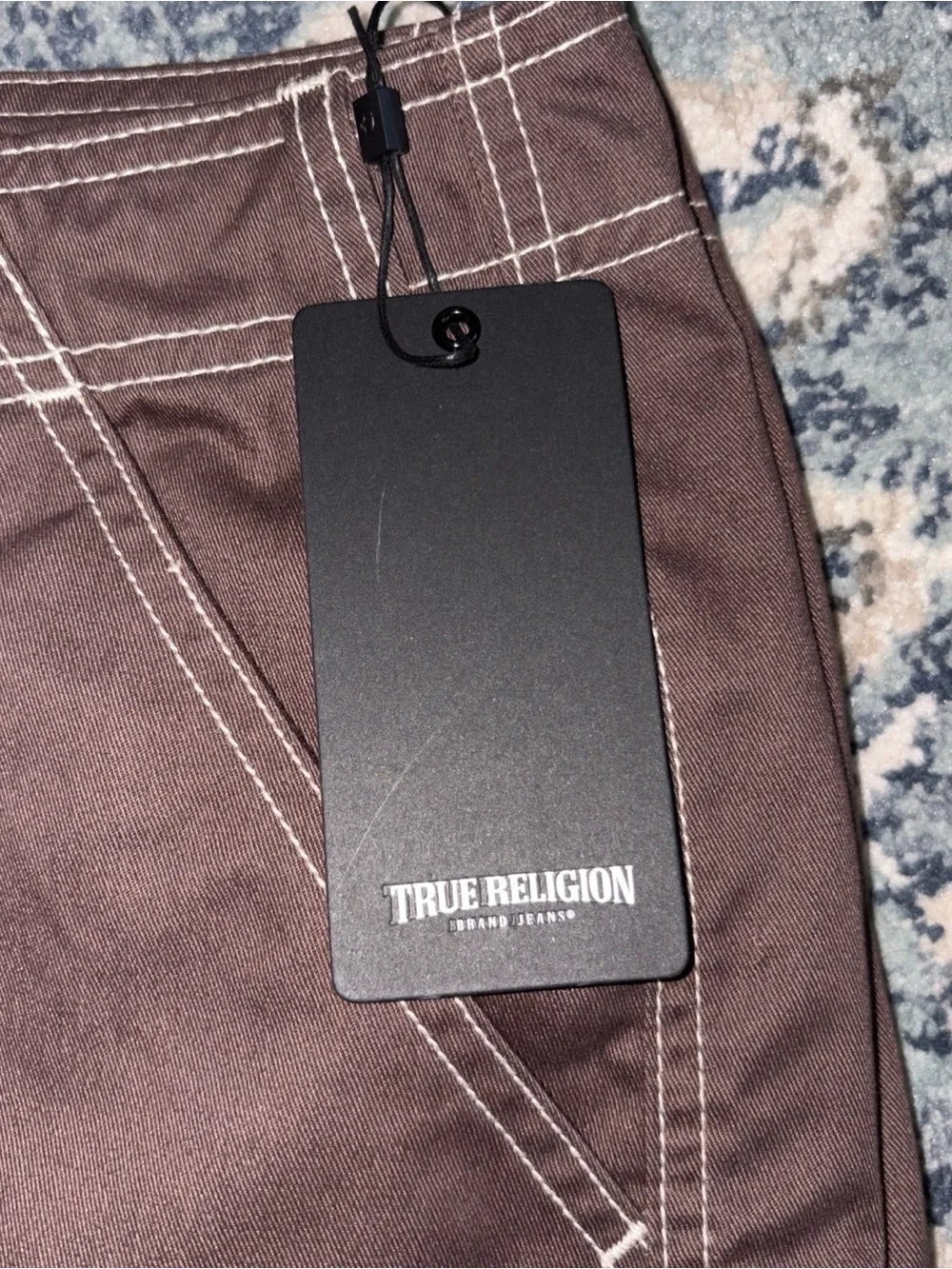 True Religion Men’s Brown Cargo Pants Size 34